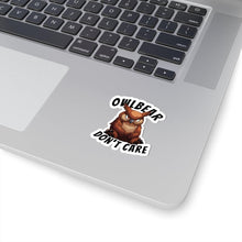 Load image into Gallery viewer, Owlbear Don't Care Kiss-Cut Stickers - DnD Merch - Dungeons & Dragons Accessories