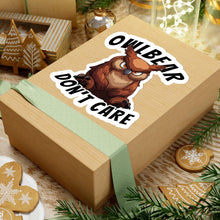 Load image into Gallery viewer, Owlbear Don't Care Kiss-Cut Stickers - DnD Merch - Dungeons & Dragons Accessories