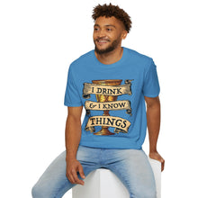 Load image into Gallery viewer, I Drink & I Know Things Meme Shirt- Unisex Softstyle T-Shirt