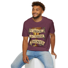 Load image into Gallery viewer, I Drink & I Know Things Meme Shirt- Unisex Softstyle T-Shirt
