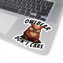 Load image into Gallery viewer, Owlbear Don't Care Kiss-Cut Stickers - DnD Merch - Dungeons & Dragons Accessories