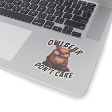 Load image into Gallery viewer, Owlbear Don't Care Kiss-Cut Stickers - DnD Merch - Dungeons & Dragons Accessories