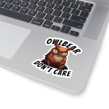 Load image into Gallery viewer, Owlbear Don't Care Kiss-Cut Stickers - DnD Merch - Dungeons & Dragons Accessories