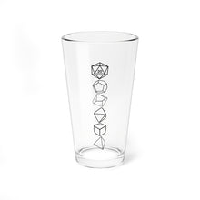Load image into Gallery viewer, Polyhedral Dice 16oz Pint Glass
