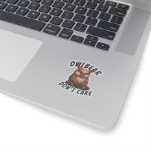 Load image into Gallery viewer, Owlbear Don't Care Kiss-Cut Stickers - DnD Merch - Dungeons & Dragons Accessories