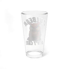 Load image into Gallery viewer, Owlbear Don't Care 16oz Pint Glass - Dungeon Master Gift - DnD Beer Glass