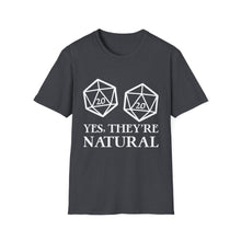 Load image into Gallery viewer, Yes, They're Natural - Dnd Accessories meme shirt - dungeon master gift t-shirt, dungeon master gift apparel 2