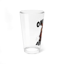 Load image into Gallery viewer, Owlbear Don't Care 16oz Pint Glass - Dungeon Master Gift - DnD Beer Glass