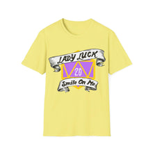 Load image into Gallery viewer, Lady Luck Smile On Me - Unisex Softstyle T-Shirt