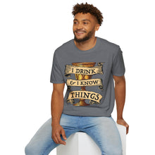 Load image into Gallery viewer, I Drink & I Know Things Meme Shirt- Unisex Softstyle T-Shirt