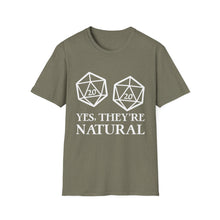 Load image into Gallery viewer, Yes, They're Natural - Dnd Accessories meme shirt - dungeon master gift t-shirt, dungeon master gift apparel 2