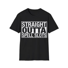 Load image into Gallery viewer, Straight Outta Spell Slots - Unisex Softstyle T-Shirt