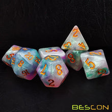 Load image into Gallery viewer, Dice Set7Pcs/Set Magical Stone Polyhedral Dice For DnD
