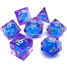 Load image into Gallery viewer, Dice Set, 7Pcs/Set Resin Sharp Edge Liquid Core Moving Eye Dice