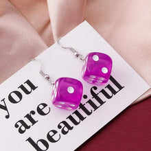 Load image into Gallery viewer, Jewelry, Acrylic Dice Earrings