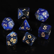 Load image into Gallery viewer, Dice Set, 7Pcs/Set Sparkle Polyhedral Dice for DnD
