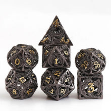 Load image into Gallery viewer, Dice Set, 7Pcs/Set Metal Dragon Polyhedral Dice For DnD