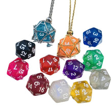 Load image into Gallery viewer, Jewelry, Pendant Crystal Net Metal Necklace Necklace Dice Pendant