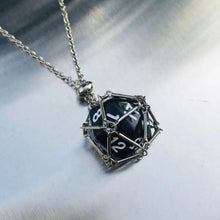 Load image into Gallery viewer, Jewelry, Pendant Crystal Net Metal Necklace Necklace Dice Pendant