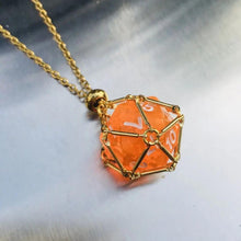 Load image into Gallery viewer, Jewelry, Pendant Crystal Net Metal Necklace Necklace Dice Pendant