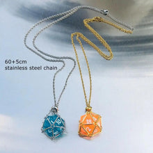 Load image into Gallery viewer, Jewelry, Pendant Crystal Net Metal Necklace Necklace Dice Pendant