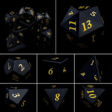 Load image into Gallery viewer, Dice Set, 7Pcs/Set Sharp Edge Polyhedral Crystal & Gemstone DnD Dice