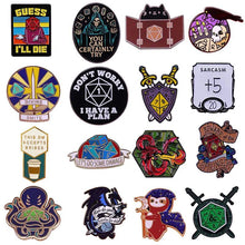Load image into Gallery viewer, Pins, Dungeons and Dragons Themed Enamel Pins / Brooches / Lapel 2