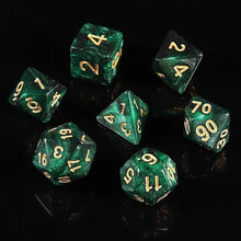 Load image into Gallery viewer, Dice Set, 7Pcs/Set Sparkle Polyhedral Dice for DnD