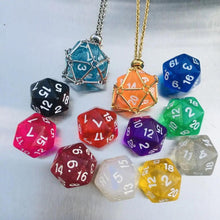 Load image into Gallery viewer, Jewelry, Pendant Crystal Net Metal Necklace Necklace Dice Pendant