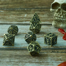 Load image into Gallery viewer, Dice Set, 7Pcs/Set Metal Dragon Polyhedral Dice For DnD