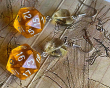 Load image into Gallery viewer, Jewelry, Heart Cut Dice Earrings - D20