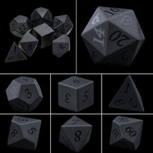 Load image into Gallery viewer, Dice Set, 7Pcs/Set Sharp Edge Polyhedral Crystal & Gemstone DnD Dice