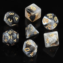 Load image into Gallery viewer, Dice Set, 7Pcs/Set Sparkle Polyhedral Dice for DnD