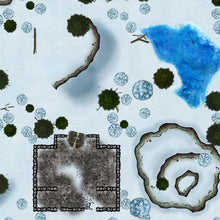Cargar imagen en el visor de la galería, Arctic Forests - Dungeons By Dan, Modular terrain and dungeon tiles for tabletop games using battle maps.