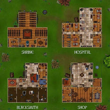 Cargar imagen en el visor de la galería, Building Complex - Dungeons By Dan, Modular terrain and dungeon tiles for tabletop games using battle maps.