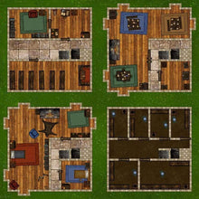 Cargar imagen en el visor de la galería, Castle Towers - Dungeons By Dan, Modular terrain and dungeon tiles for tabletop games using battle maps.
