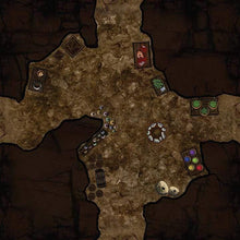 Cargar imagen en el visor de la galería, Cave Hideout - Dungeons By Dan, Modular terrain and dungeon tiles for tabletop games using battle maps.