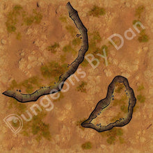 Cargar imagen en el visor de la galería, Desert Canyon - Dungeons By Dan, Modular terrain and dungeon tiles for tabletop games using battle maps.