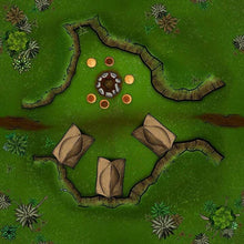 Load image into Gallery viewer, Forbidden Forest - Dungeons By Dan, Modular terrain and dungeon tiles for tabletop games using battle maps.