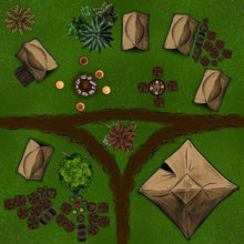 Load image into Gallery viewer, Forbidden Forest - Dungeons By Dan, Modular terrain and dungeon tiles for tabletop games using battle maps.