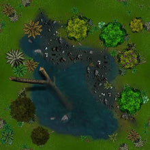 Load image into Gallery viewer, Forbidden Forest - Dungeons By Dan, Modular terrain and dungeon tiles for tabletop games using battle maps.