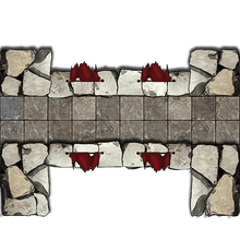 Load image into Gallery viewer, Fortification Features - Dungeons By Dan, Modular terrain and dungeon tiles for tabletop games using battle maps.