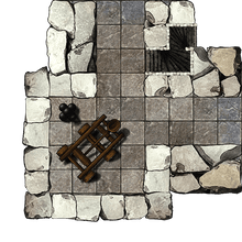 Load image into Gallery viewer, Fortification Features - Dungeons By Dan, Modular terrain and dungeon tiles for tabletop games using battle maps.