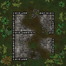 Load image into Gallery viewer, Jungle Tropics - Dungeons By Dan, Modular terrain and dungeon tiles for tabletop games using battle maps.