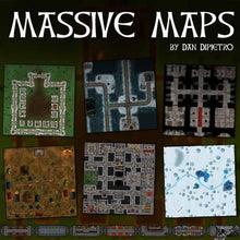Load image into Gallery viewer, Massive Maps 1 - Dungeons By Dan, Modular terrain and dungeon tiles for tabletop games using battle maps.