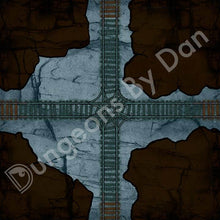 Load image into Gallery viewer, Mining Caverns - Dungeons By Dan, Modular terrain and dungeon tiles for tabletop games using battle maps.
