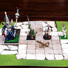 Load image into Gallery viewer, Modular Fortification Castle Tiles - Dungeons By Dan, Modular terrain and dungeon tiles for tabletop games using battle maps.