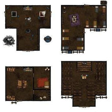 Load image into Gallery viewer, Town And City Buildings - Dungeons By Dan, Modular terrain and dungeon tiles for tabletop games using battle maps.