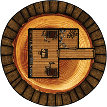 Load image into Gallery viewer, Tree Fort Village - Dungeons By Dan, Modular terrain and dungeon tiles for tabletop games using battle maps.