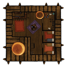 Load image into Gallery viewer, Tree Fort Village - Dungeons By Dan, Modular terrain and dungeon tiles for tabletop games using battle maps.